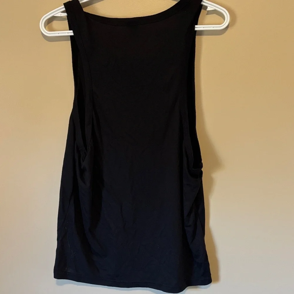 SHEIN Black Tank Top with White Palm Tree - Picture 6 of 8